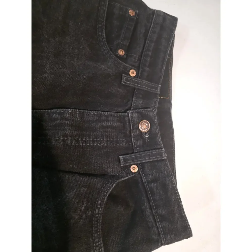 VINTAGE Levi's 550 Jeans Mens 29x34 Black Relaxed Tapered Leg Made in USA 90s